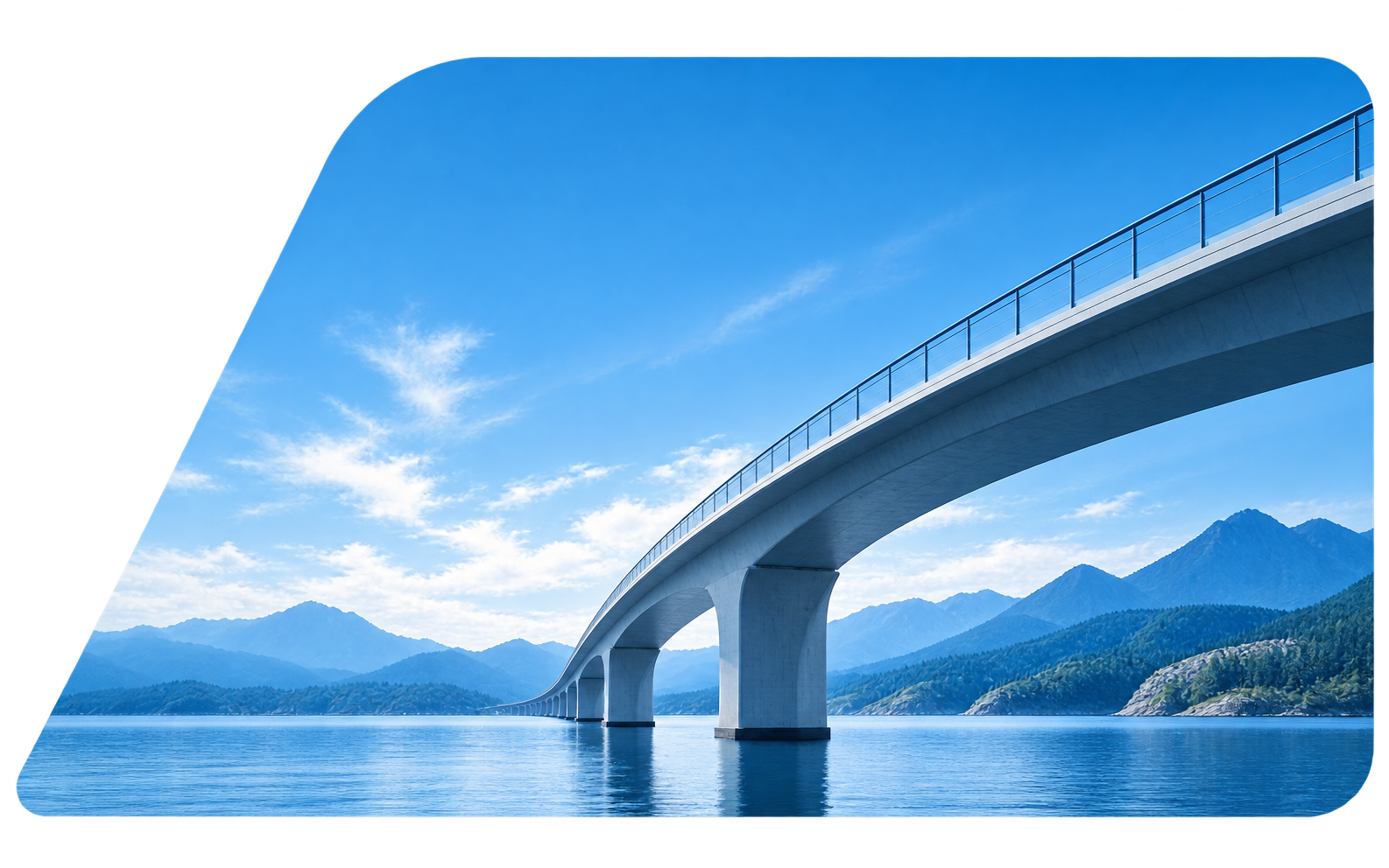Ponte sobre a água, símbolo da recuperação de valor e construção de confiança